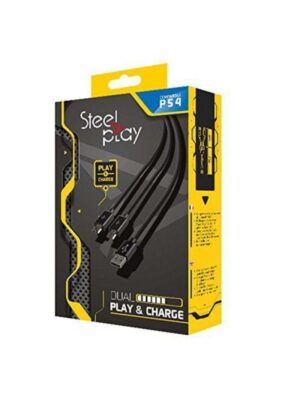 Steelplay Dual Play & Charge Cable - Wired Game console link cable kit - Sony PlayStation 4