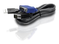 TRENDnet TK CU15 Kabel til tastatur / video / mus (KVM)