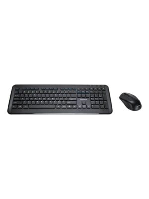 Targus KM610 - keyboard and mouse set - combo full size - QWERTY - Spanish - black Input Device - Tastatur & Mus sæt - Spansk - Sort