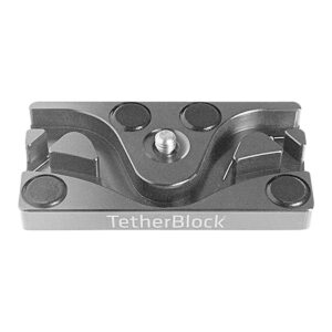 Tether Tools Tether Block Kabelholder til Kamera (1/4 + 3/8tm) Grafit