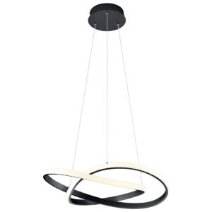 Trio Reality Course Pendel Lampe 60cm 27W (3000K) Sort/Stål