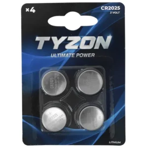 Tyzon CR2025 lithium-batterier 4-pak