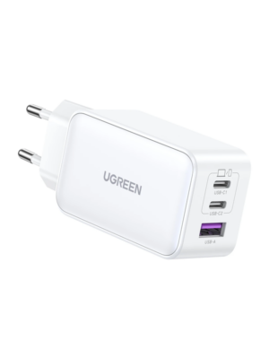 UGREEN Nexode USB-A+2*USB-C 65W - White