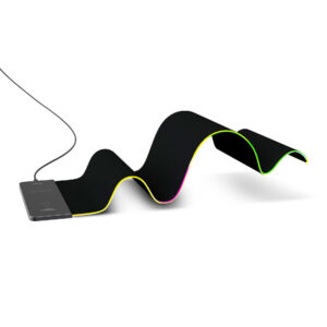 Vertux RaftPad Gaming musemåtte m/RGB og Qi oplader