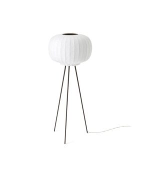 Vipp 581 Paper Floor Lamp H: 112 cm - White/Dark Oak
