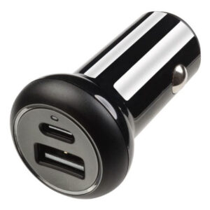 Vivanco 62303 Biloplader USB-A/USB-C 24W - Sort, (Super Hurtig Opladning)