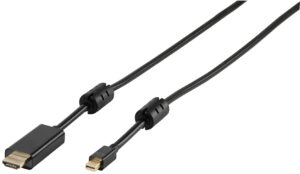 Vivanco CC M 18 MDH Kabel Mini DisplayPort til HDMI, 1,8 m, Sort