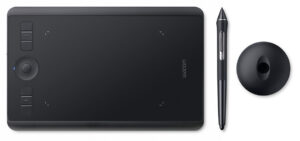 Wacom Intuos Pro (S) Grafisk Tablet Digitizer Digital Tegneplade - 5080lpi, 160x100mm, USB-A, Bluetooth- Sort