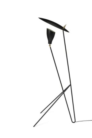Warm Nordic Silhouette Floor Lamp H: 140 cm - Black Noir