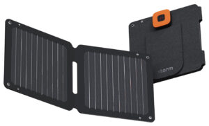 Xtorm XR2S14 Foldbart Solpanel - 14W, USB-A/USB-C, Sort