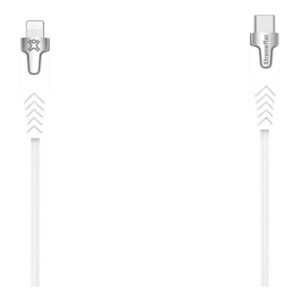 Xtrememac Premium Braided Lightning To Usb-c, Mfi, 2m, White silver Diverse