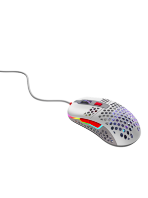 Xtrfy M42 RGB - Retro - Gaming Mus - Optisk - 6 knapper - Hvid med RGB-LED lys