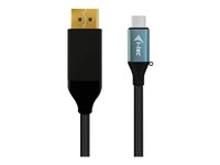 i-Tec 24 pin USB-C han (input) -> 20 pin DisplayPort han (output) 2 m