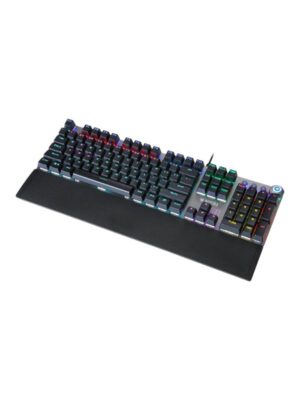iBOX AURORA K-3 - keyboard - QWERTY - black silver (US International Layout) - Tastatur - Sølv