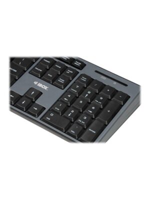 iBOX Desktop Kit Pro - keyboard and mouse set - black - Tastatur & Mus sæt - Sort