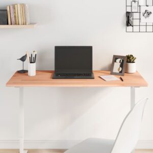 vidaXL skrivebordsplade 100x50x1,5 cm massivt bøgetræ