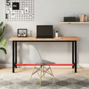 vidaXL skrivebordsplade 150x55x2,5 cm massivt bøgetræ