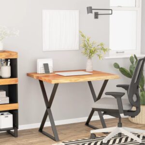 vidaXL skrivebordsplade 80x80x2,5 cm firkantet massivt akacietræ