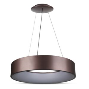 20W LED Overflade Glat Pendel Lampe - 3000K, Kaffebrun, Dæmpbar - Kulør : Varm