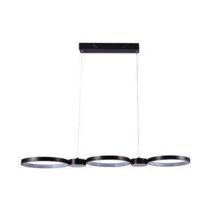 38W hængende lampe - LED, 95x100cm, 4000K, sort hus - Kulør : Neutral