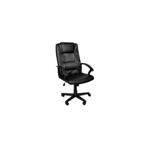 Ergonomisk kontorstol i sort ⌀ko-læder