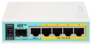 MikroTik hEX PoE Router - 5-Porte, Gigabit, USB, SFP