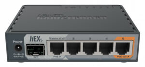 Mikrotik hEX S Kabelforbundet Router - 4 Porte, Gigabit Ethernet - Sort
