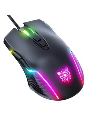 ONIKUMA CW905 Wired - Gaming Mus - Optisk - 7 knapper - Sort med RGB lys