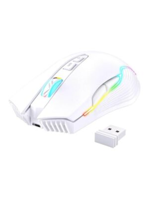 ONIKUMA CW905 Wireless - Gaming Mus - Optisk - 7 knapper - Hvid med RGB-LED lys