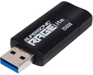 Patriot Supersonic Rage Lite USB-A Stick - 256GB - Sort/Blå