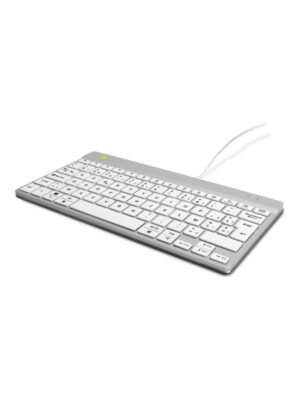 R-Go Tools R-Go Compact Break - keyboard - with integrated break indicator - AZERTY - Belgium - white Input Device - Tastatur - Belgisk - Hvid
