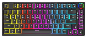 Savio Phenix Mekanisk Tastatur - Trådløs, Gateron Red (Pudding)