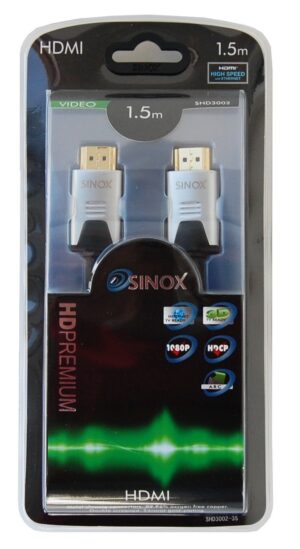 Sinox SHD3002 HDMI kabel 1,5m