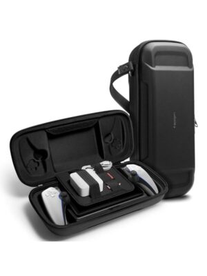 Spigen Rugged Armor Pro Pouch - black - Sony Playstation Portal - Miscellaneous Tilbehør til spillekonsol - PlayStation Portal
