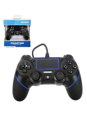 Teknogame Phantom P4 - Black - Wired Controller - Sony PlayStation 4