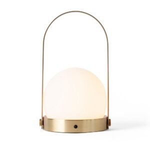 Audo Copenhagen Carrie bærbar bordlampe børstet messing