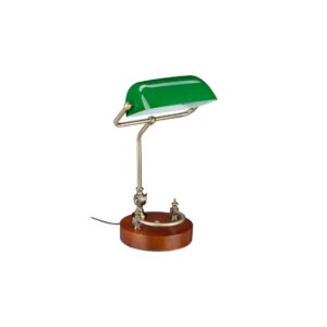 Banker lampe med gr⌀n skærm