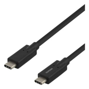 Deltaco Usb-c Usb-c Cable, 5gbit s, 5a, 2m, Black Ledning