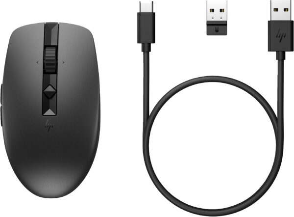 HP 710 Trådløs Mus - Genopladelig, Silent - Sort
