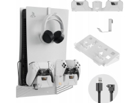 JYS vægophæng + pad-oplader 2i1 til Sony PlayStation PS 5 / PS5 / PS5181