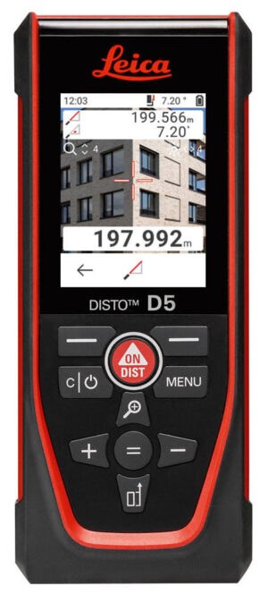 Leica DISTO D5 Afstandsmåler Sæt med Tripod - 2,4", 0,05-200m, Bluetooth, Genopladelig - USB-C