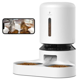 Petlibro Granary Dual Foderdispenser med Kamera - 5L, 1080p - Hvid