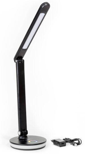 Platinet PDL400 Skrivebordslampe - 12W, RGB, USB-C - Sort