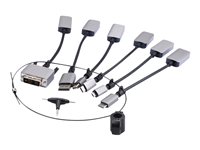 Prokord Premium Videoadapter-kit DisplayPort / HDMI / DVI / USB Sort