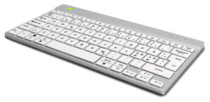 R-Go Compact Break Tastatur Ergonomisk Trådløs - QWERTY, Hvid (Nordisk)