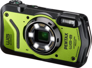 Ricoh Pentax WG-8 Digitalt Kamera - 20MP, 5xoptisk zoom, 28-140mm, 3" LCD, 4K - Grøn