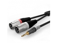 Sommer Cable HBA-3SM2-0300 Audio Adapterkabel [1x XLR-stik 3-polet - 1x Jackstik 3,5 mm] 3.00 m Sort