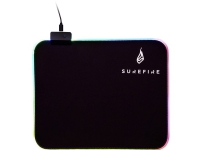 Surefire Gaming SIlent Flight RGB-320 - Gaming Musemåtte - 32 x 26 cm. - Sort/RGB