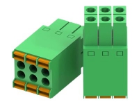 Teltonika - Strøm-konnektor - 2x3 pin-stik - 300 V - 8 A - for Teltonika RUT956