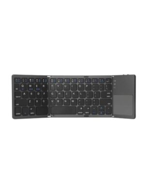 XtremeMac Bluetooth Travel Keyboard Foldable with Touchpad - Tastatur - Amerikansk engelsk - Sort
